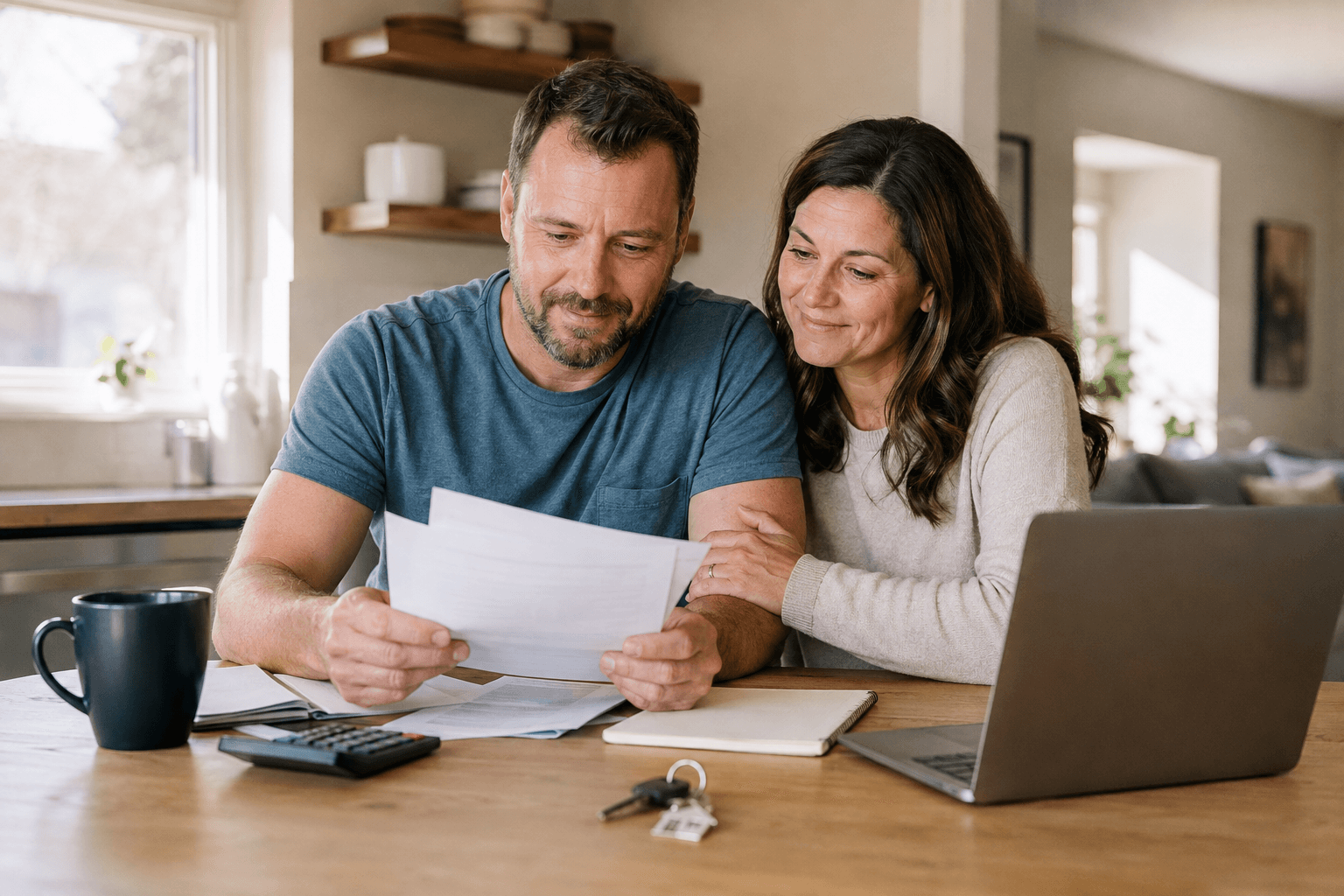 Veteran family at home, representing keeping your home through VA mortgage assistance